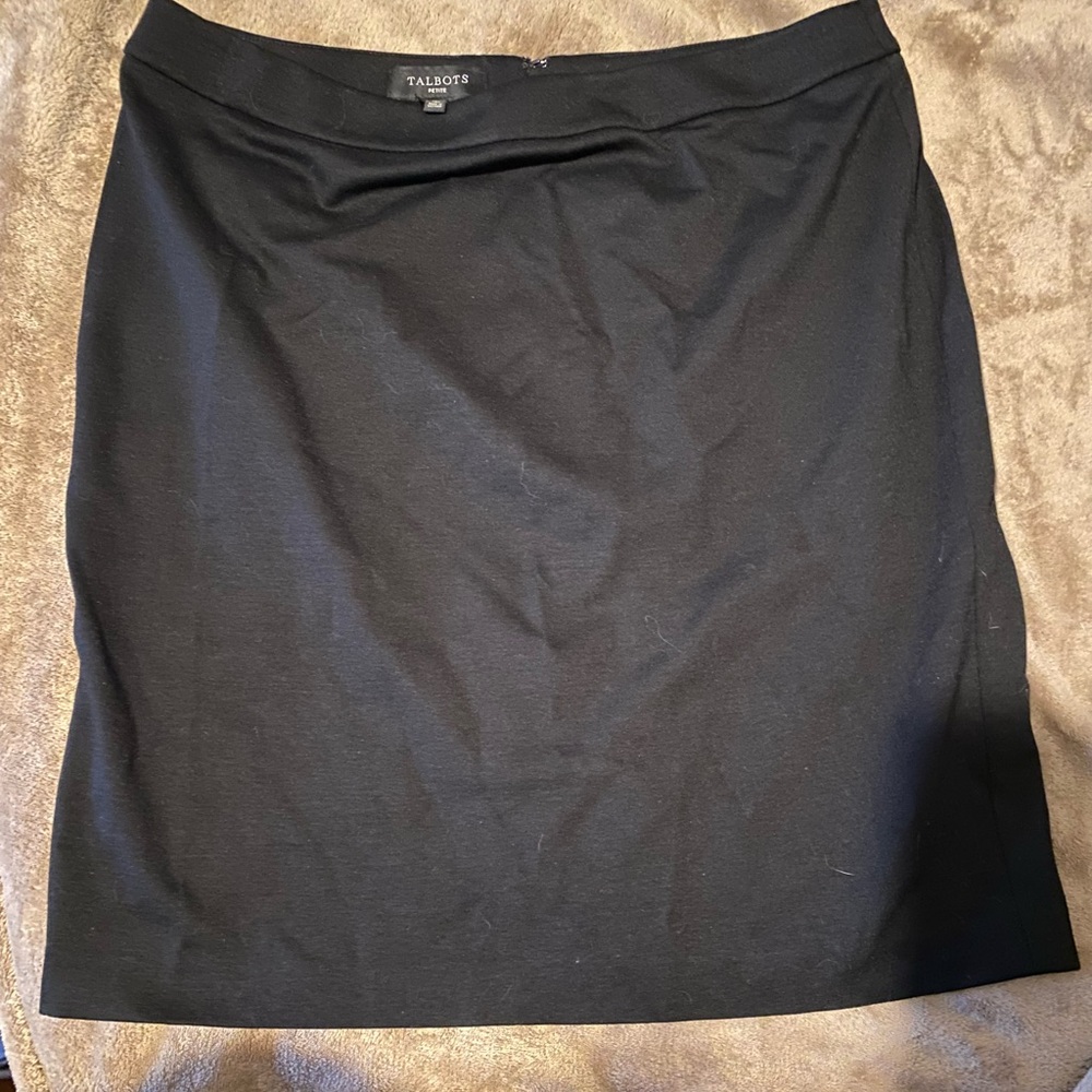 Talbots Black Women's Skirt Size 14P NWT